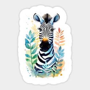 Zebra nature children Sticker